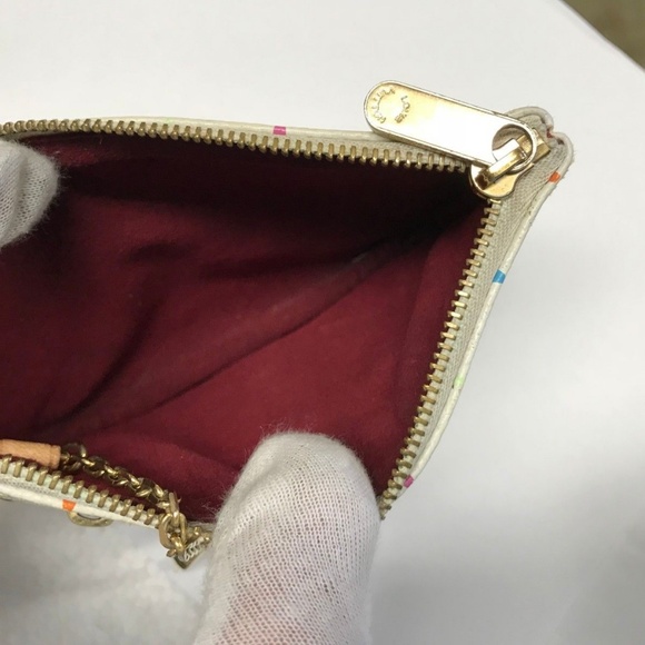 Louis Vuitton White Multicolore Monogram Pochette - Picture 3 of 8